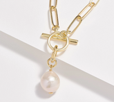 Affinity Gold-Over Sterling Silver Cultured Pearls Ming Pearl Bracelet Large